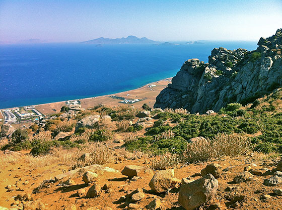 Looking South towards Gyali & Nissyros